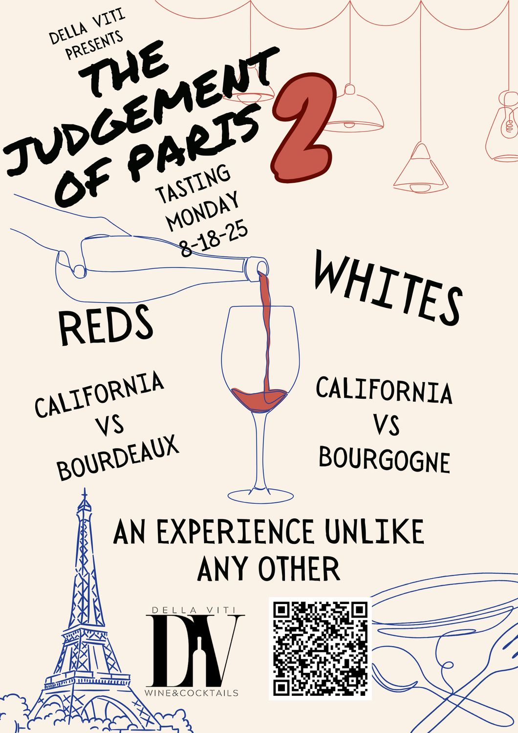 Monday Cellar Club - &quot;Judgement of Paris&quot; 2.0 tasting - 8/18/25
