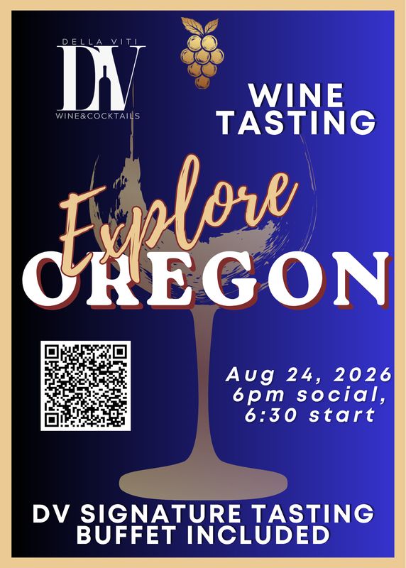 Monday Cellar Club - Explore Oregon Wine tasting - 8.24.26, 6pm social