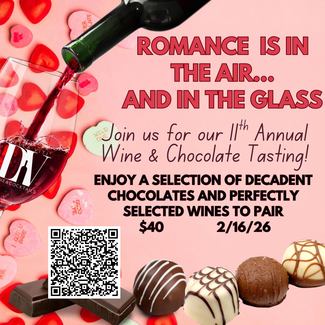Monday Cellar Club - It's all about the Love! - 11th Annual Wine and Chocolate tasting - 2/16, 6:30pm