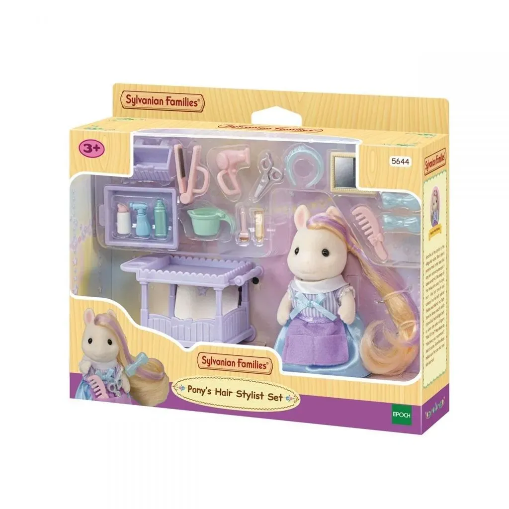 Kucyk z długimi włosami zestaw z akcesoriami Sylvanian Families