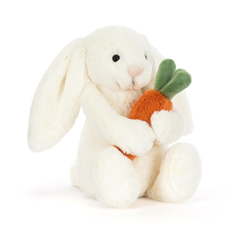 Jellycat Wesoły Króliczek z Marchewką 18 cm