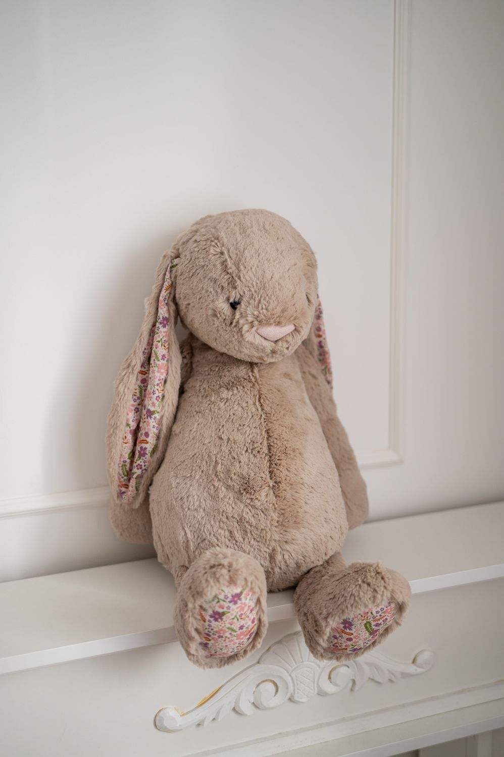 Jellycat Króliczek z Kwiecistymi UszamiBeżowy „Petal” 51 cm