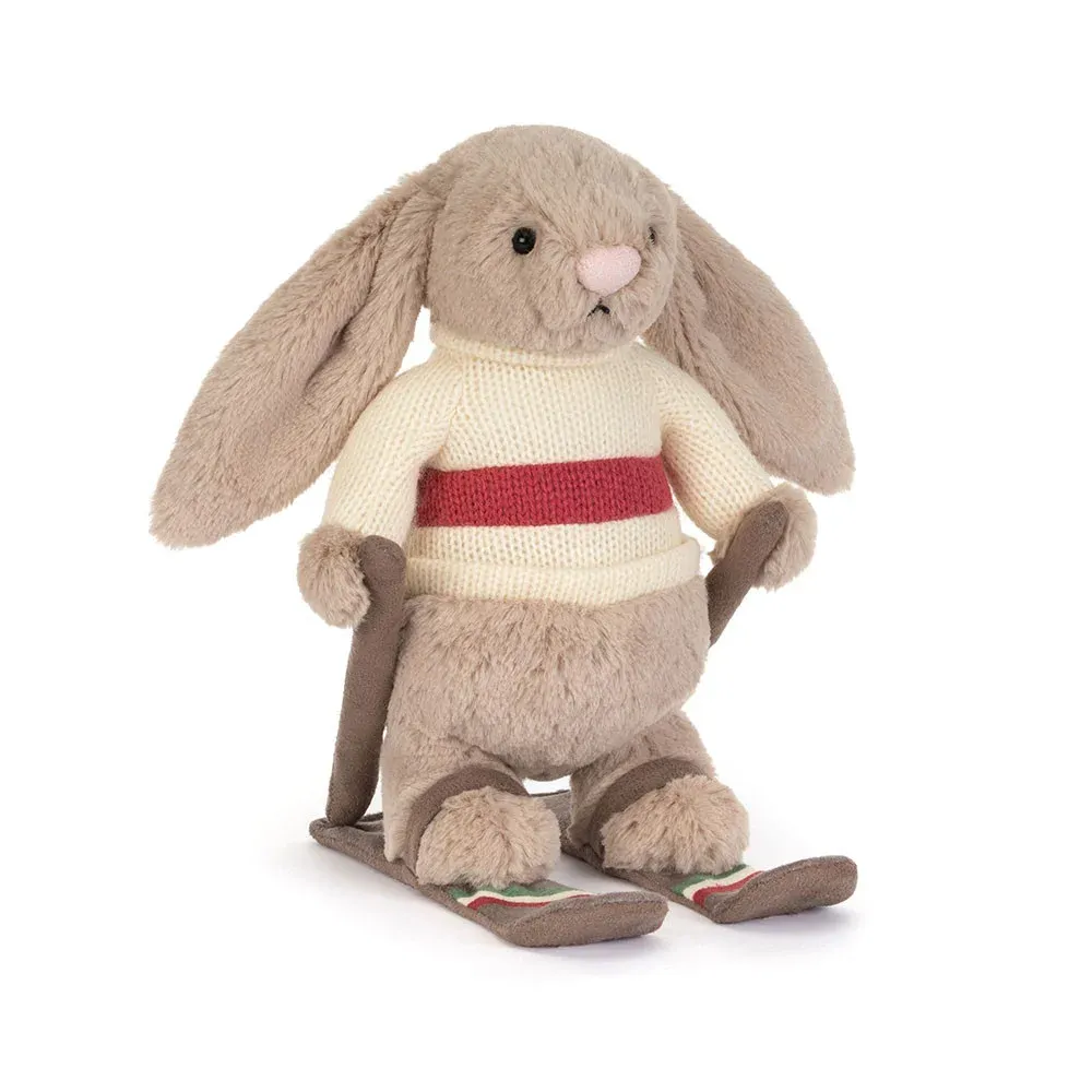 Jellycat Króliczek Beżowy na Nartach
