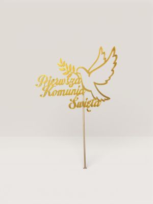 Topper Komunijny Pierwsza Komunia Święta Gołąb