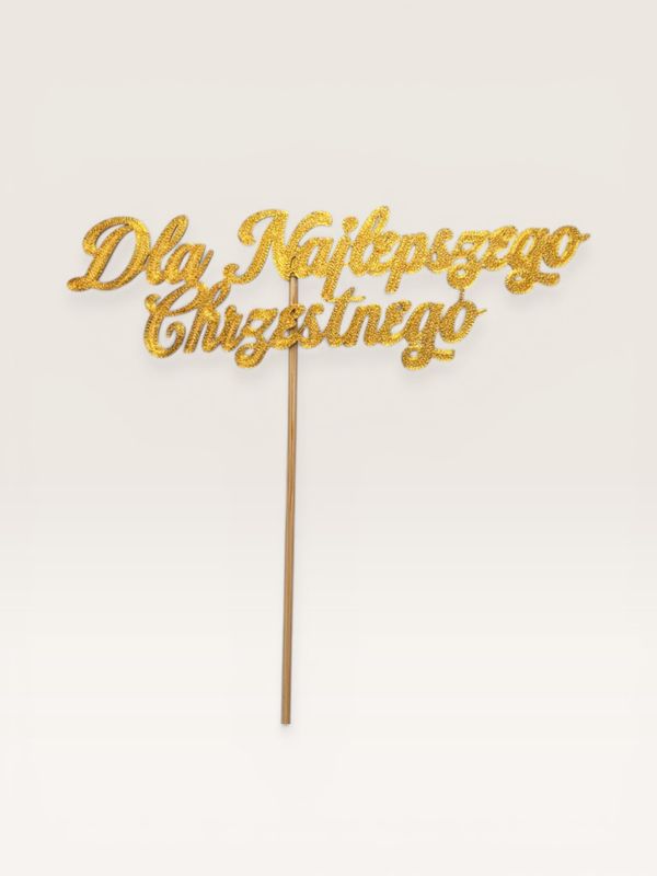 Topper Dla Najlepszego Chrzestnego / Chrzestnej