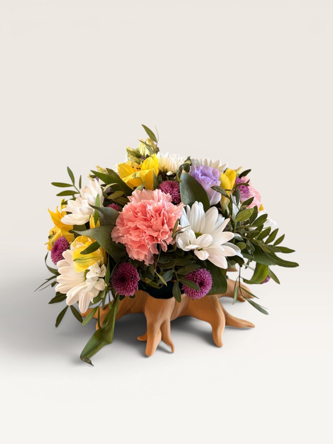 Baza do flowerboxów pień drzewa + topper SOWA