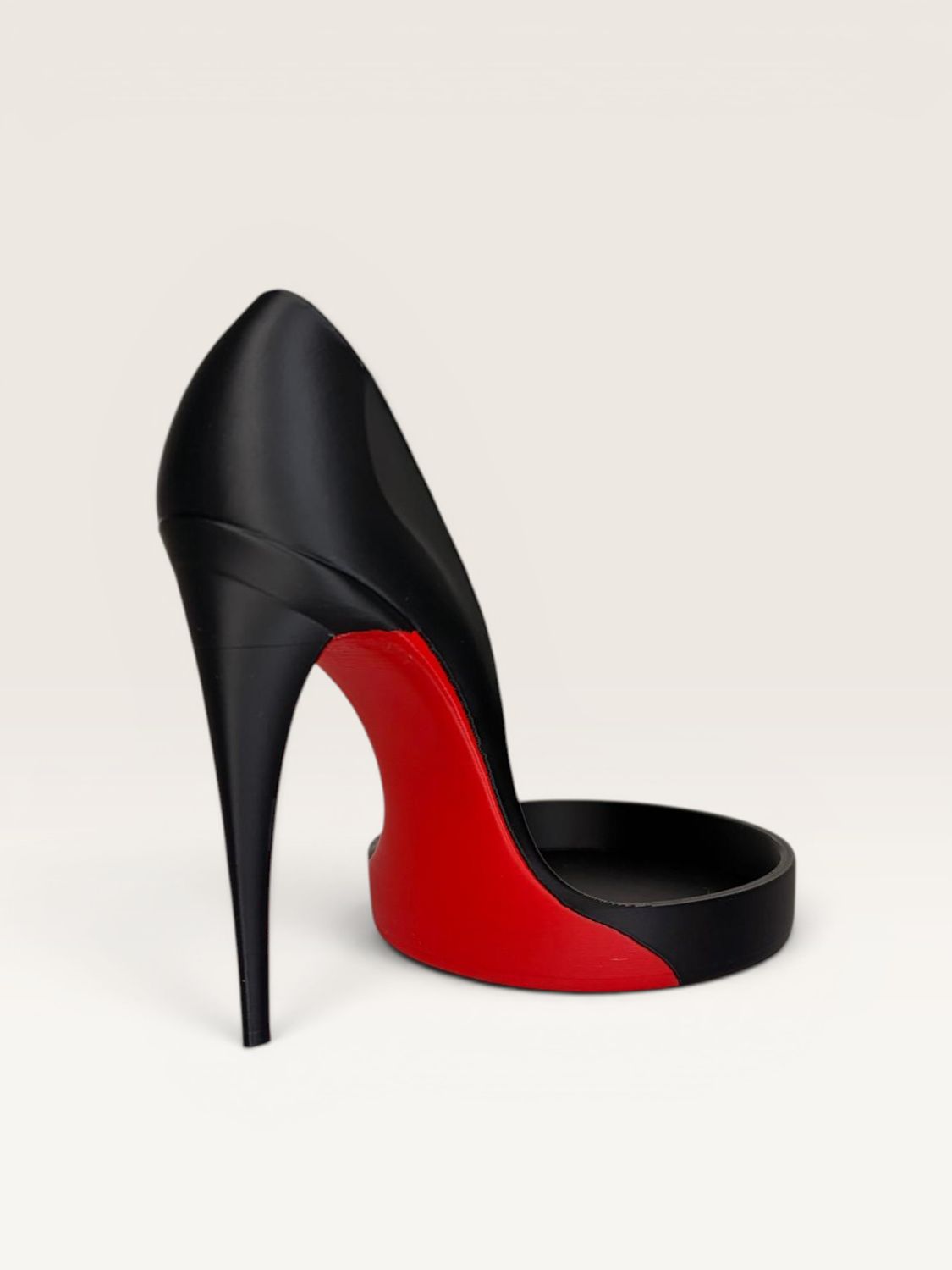 Flowerbox Szpilka Czarna z Czerwoną Podeszwą