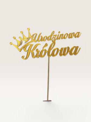 Topper Urodzinowa Królowa