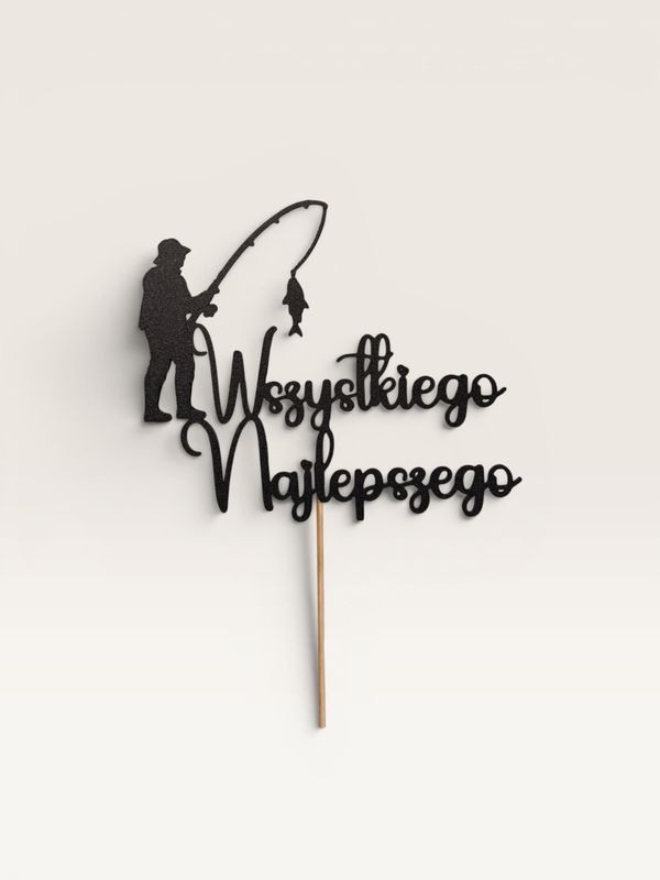 ​Topper „Wszystkiego Najlepszego dla Wędkarza”