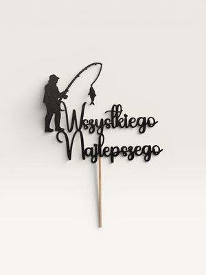 ​Topper „Wszystkiego Najlepszego dla Wędkarza”