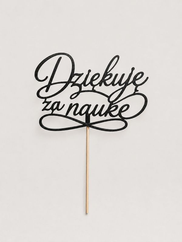 ​ Topper Dziękuję za Naukę - napis