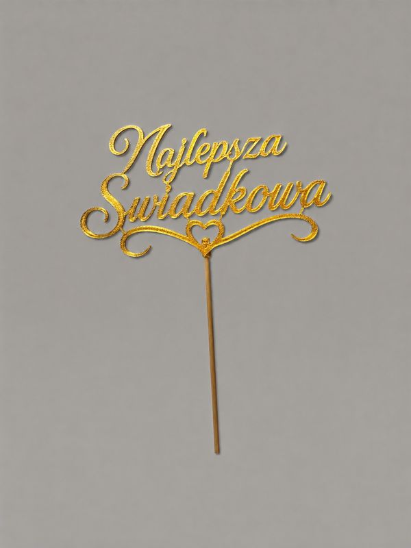 Topper Najlepsza Świadkowa - napis