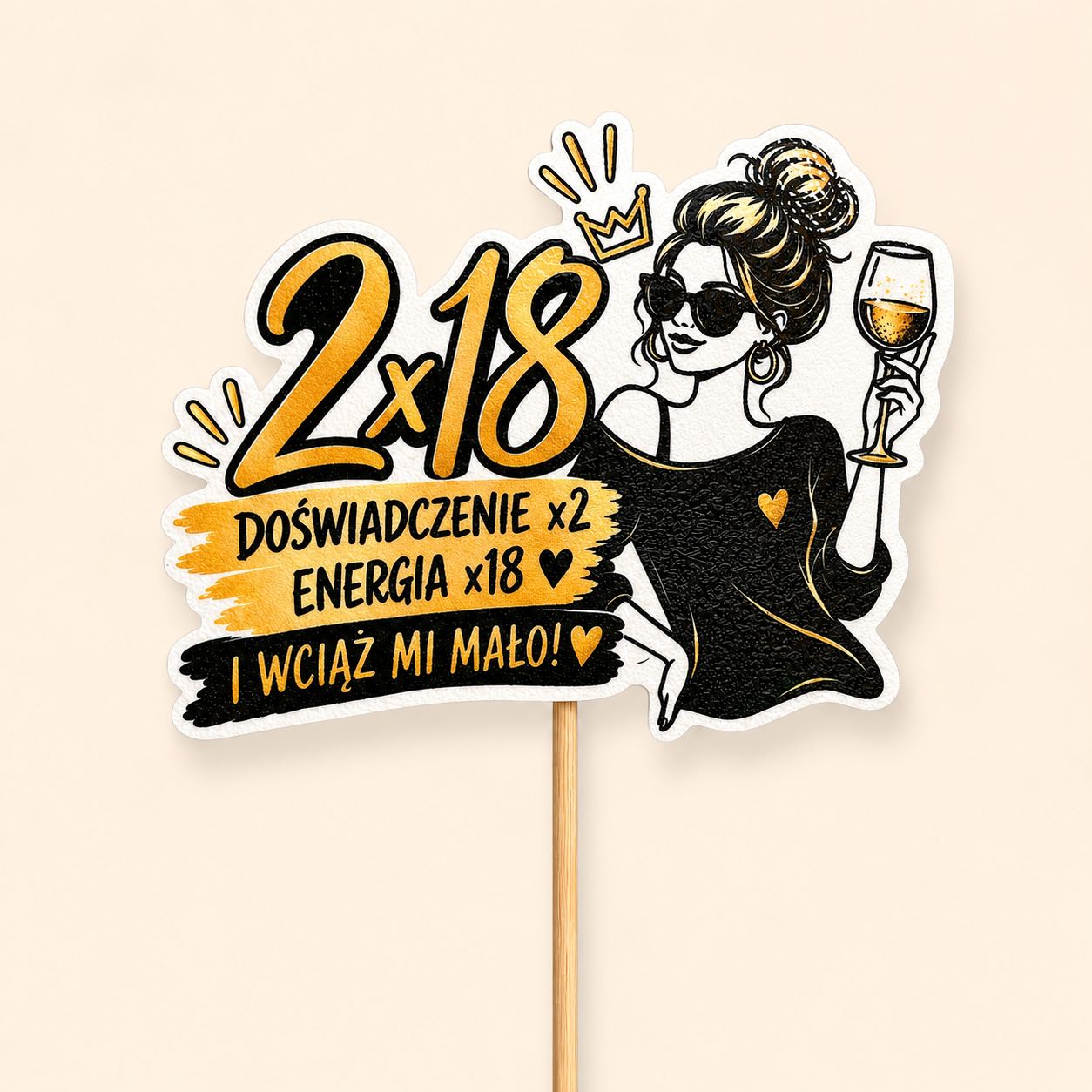 2×18” – dekoracja na 36 urodziny