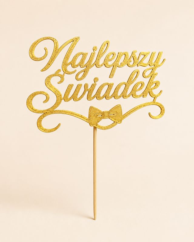 Topper Najlepszy Świadek - napis