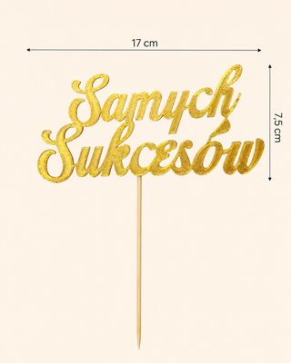 Topper Samych Sukcesów - napis
