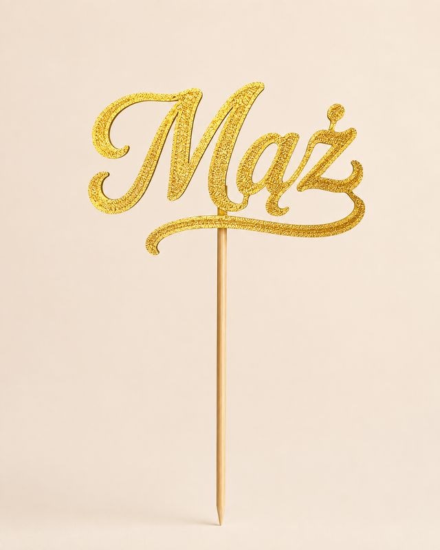 Topper Mąż - napis