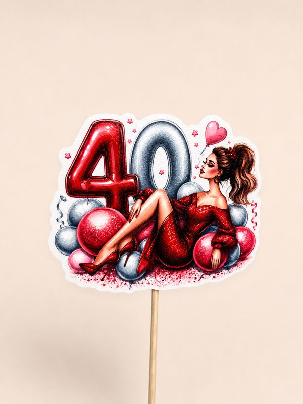 Topper "40” dla kobiety