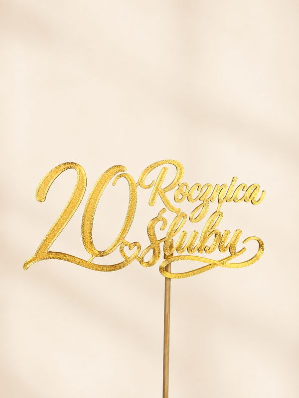 Topper 20 Rocznica Ślubu - napis
