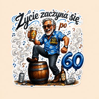Topper - Życie zaczyna się po 60  dla mężczyzny