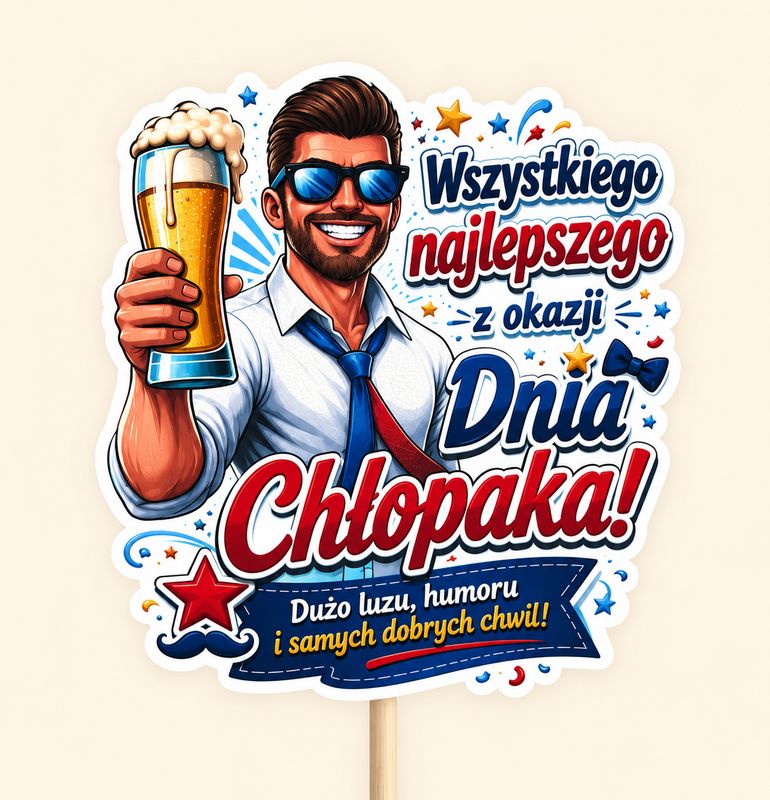 Topper Wszystkiego najlepszego z okazji Dnia Chłopak