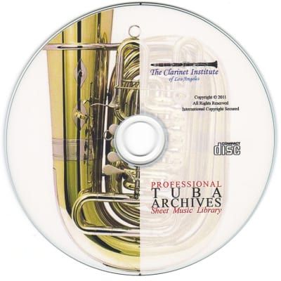 Tuba Sheet Music Archive - Volume 1 Disk or Flash Drive