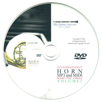 Sound Files for the French Horn Archive, Vol. 1 Disk or Flash Drive