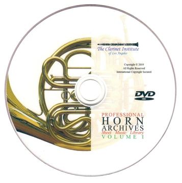 French Horn Archive, Volume 1 Disk or Flash Drive