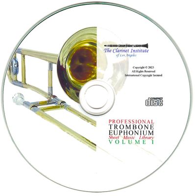 Trombone/Euphonium Sheet Music Archive, Volume 1  Disk or Flash Drive
