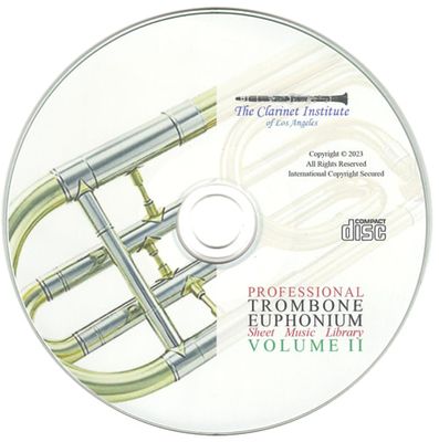 Trombone/Euphonium Sheet Music Archive, Volume 2 Disk or Flash Drive