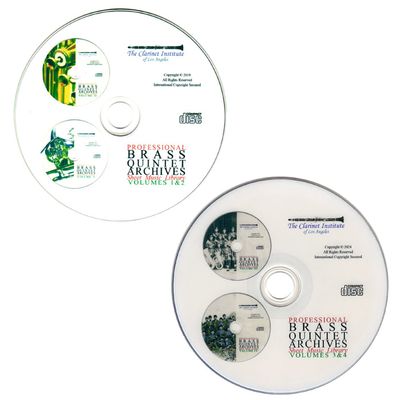 Brass Quintet Sheet Music - All 4 Archives Disk or Flash Drive