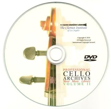 Cello Sheet Music Archive, Volume 2 Disk or Flash Drive