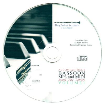 Bassoon Sound Files Archive, Vol. 1 Disk or Flash Drive