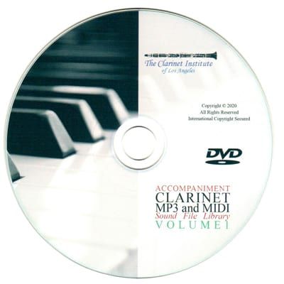 Sound Files for the Clarinet Archive, Vol. 1 Disk or Flash Drive