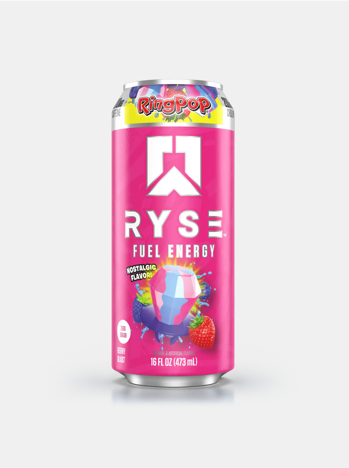 Ryse Energy Drink, Flavor: Ringpop Berry