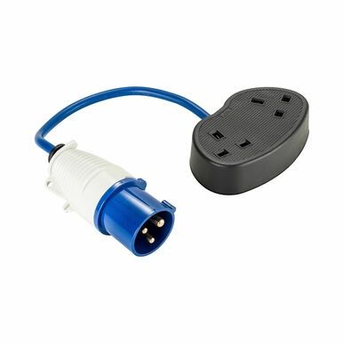 Defender Fly Lead Converter 16A to 2x13A (230v)