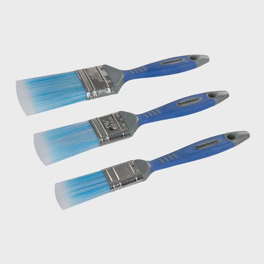 Silverline No Loss Synthetic Paint Brush Set (3pc)