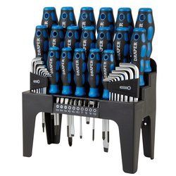 Soft Grip Screwdriver Hex. Key &amp; Bit Set (44pc)