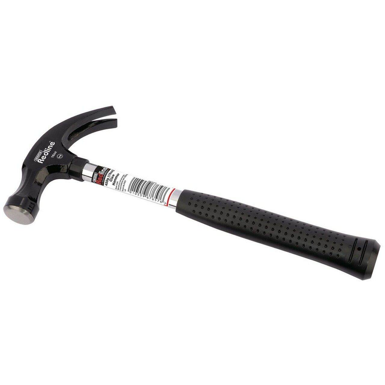 Claw Hammer with Steel Shaft 450g/16oz (Redline)
