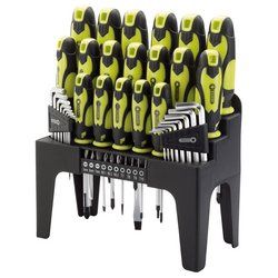 Screwdriver, Hex Key &amp; Bit Set Green (44pc)