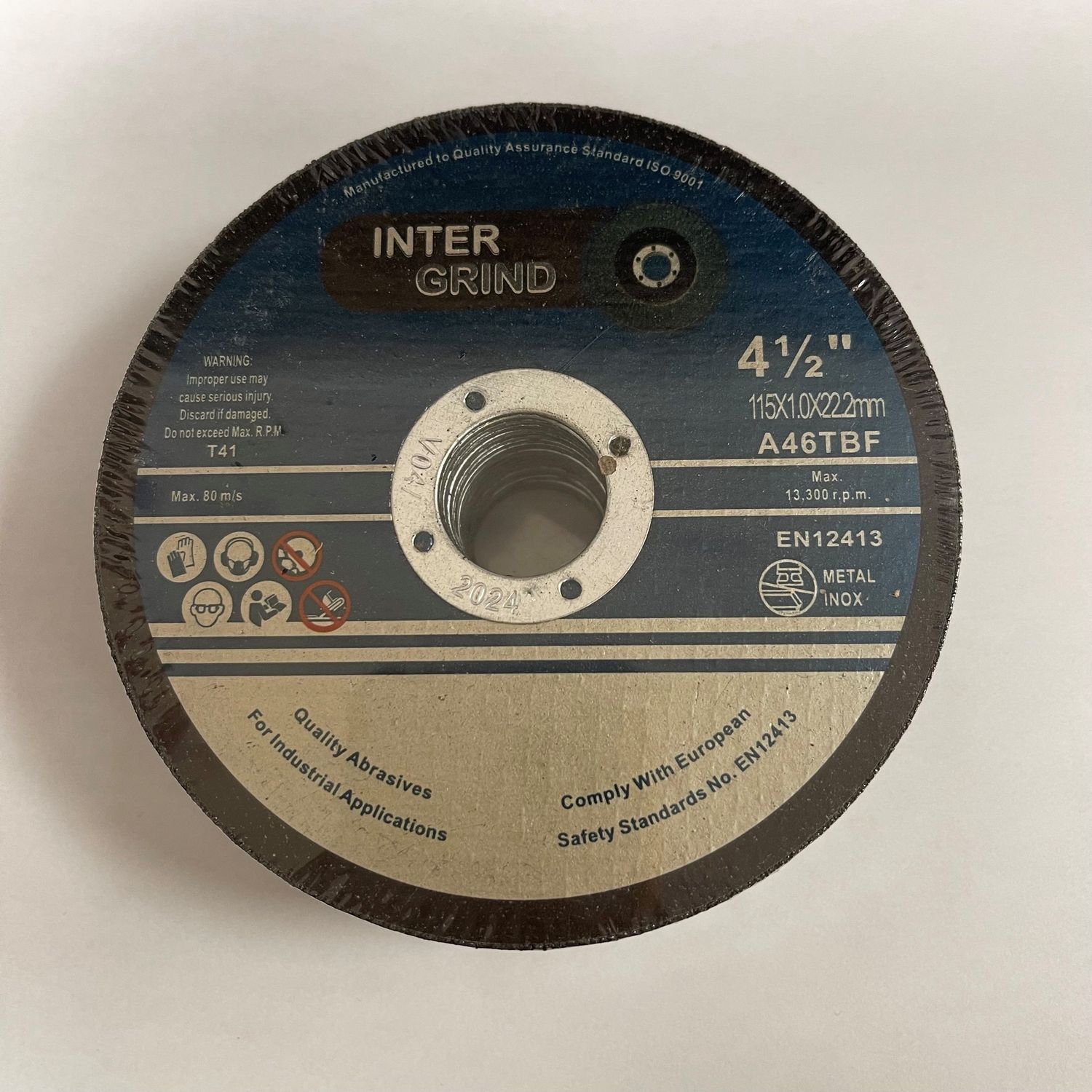 Intergrind Cutting Disc 115 x 1.0 x 22.22 (4 1/2")