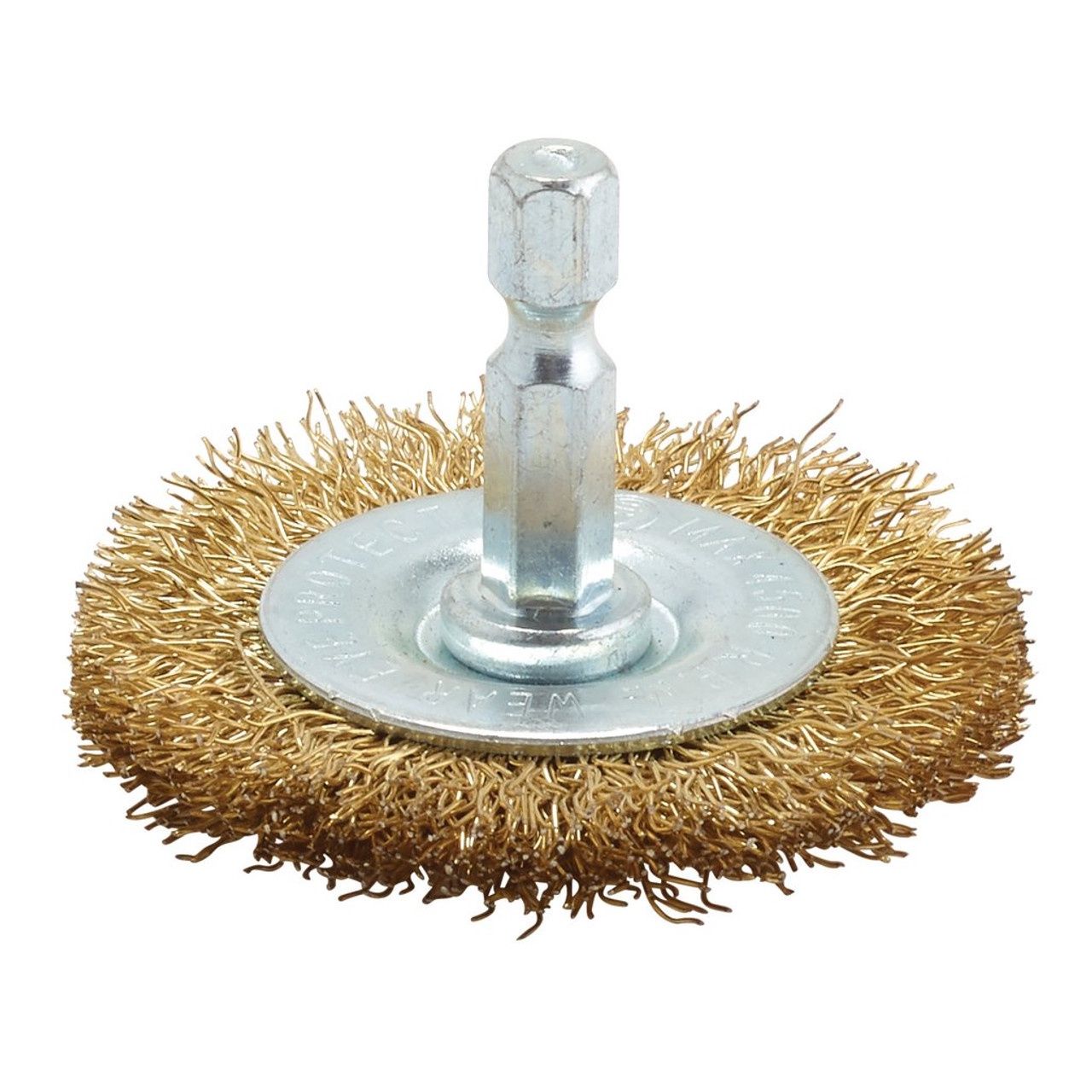 Brassed Steel Crimped Wire Wheel Brush 50mm