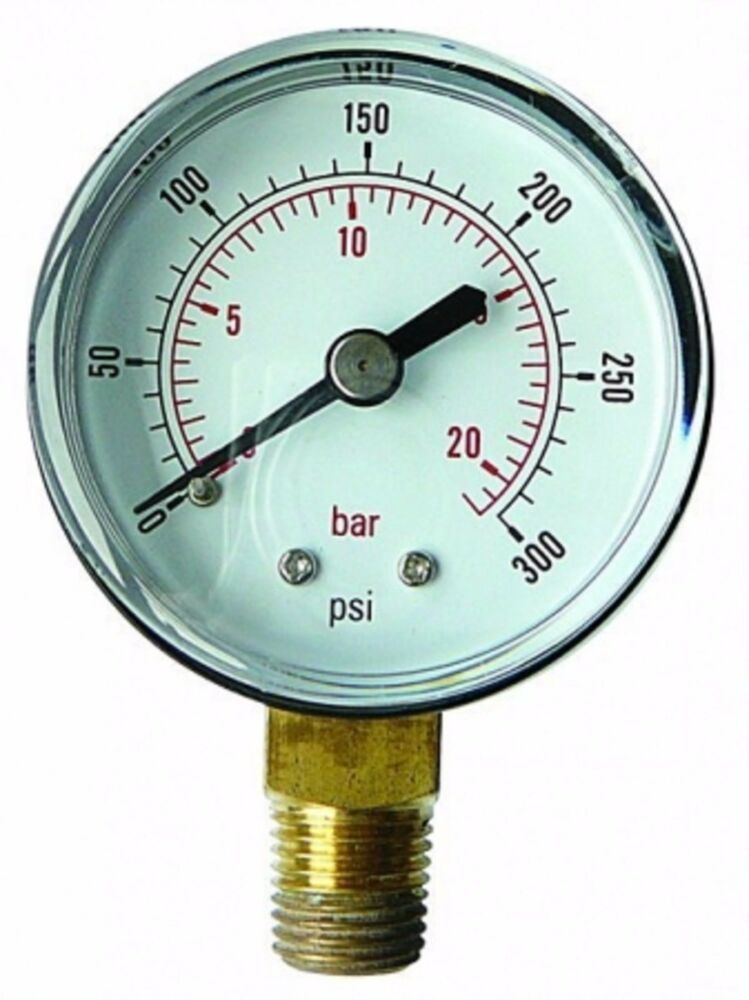 Pressure Gauge 50mm 1/8 bsp (Bottom Fix)
