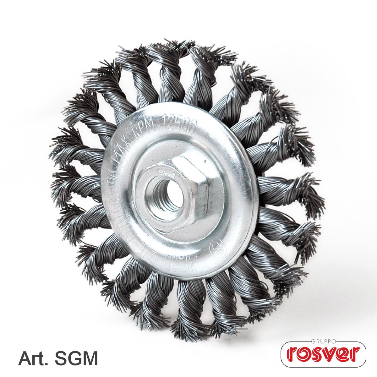 Rosver 100mm Twist Knot Circular Brush M14