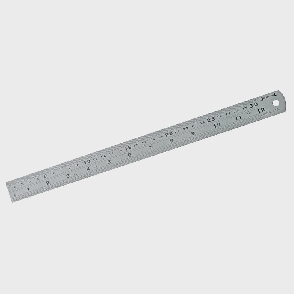 Silverline Steel Rule (300mm)