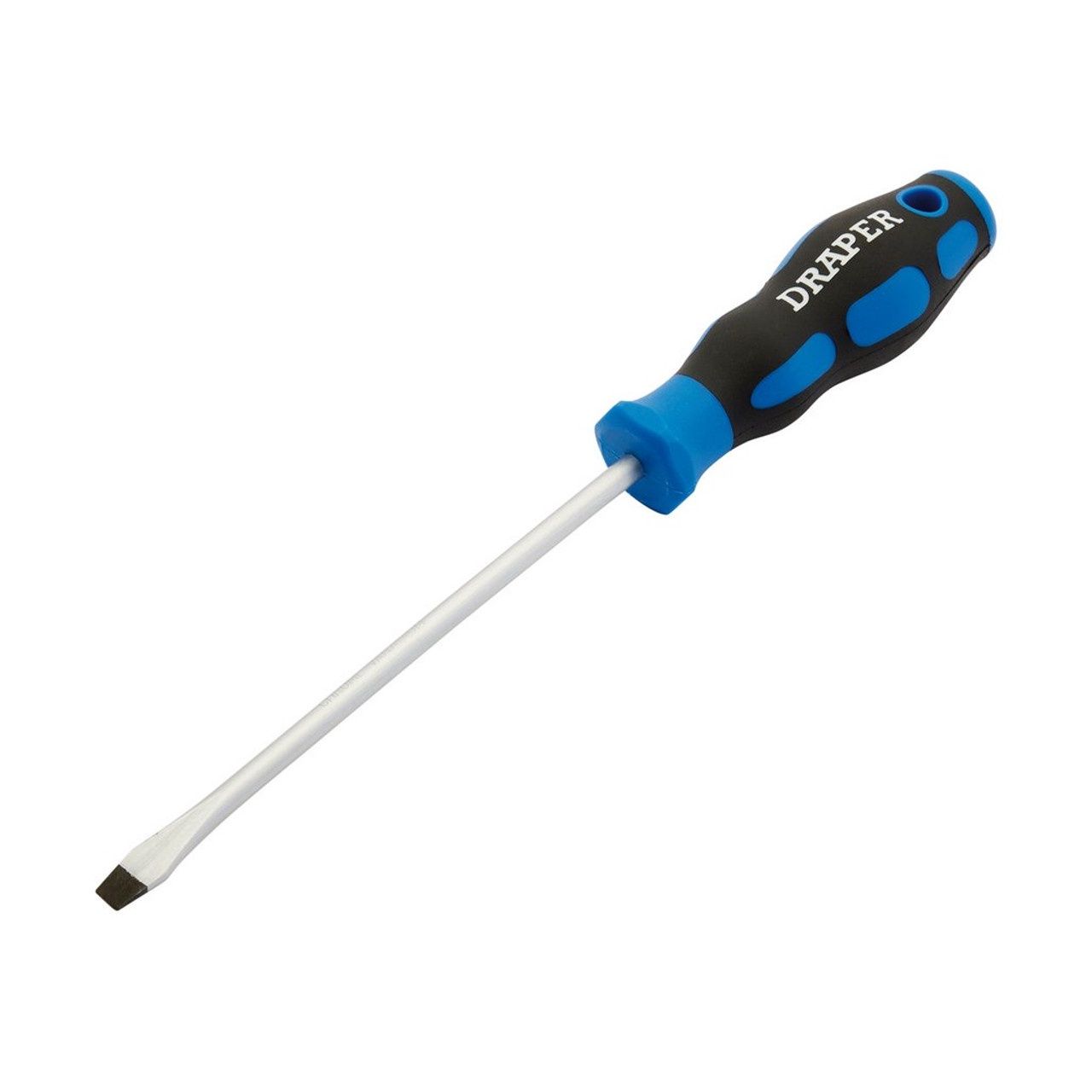 Draper Soft Grip Plain Slot Screwdriver, 6.0 x 150mm