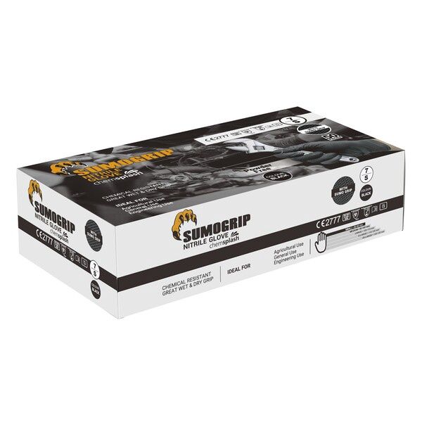 Sumogrip Powder Free Nitrile Disposable Glove Black Extra Large (50pk)