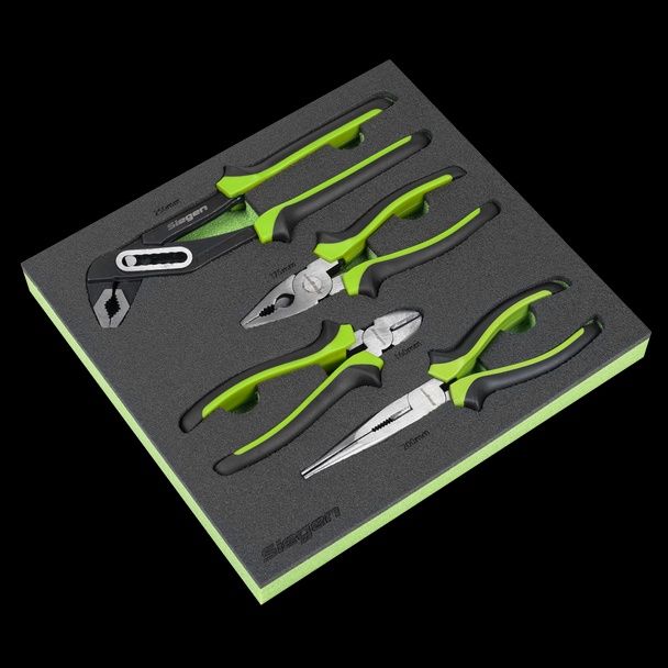 Sealey Siegen Comfort Grip Pliers Set (4pc)