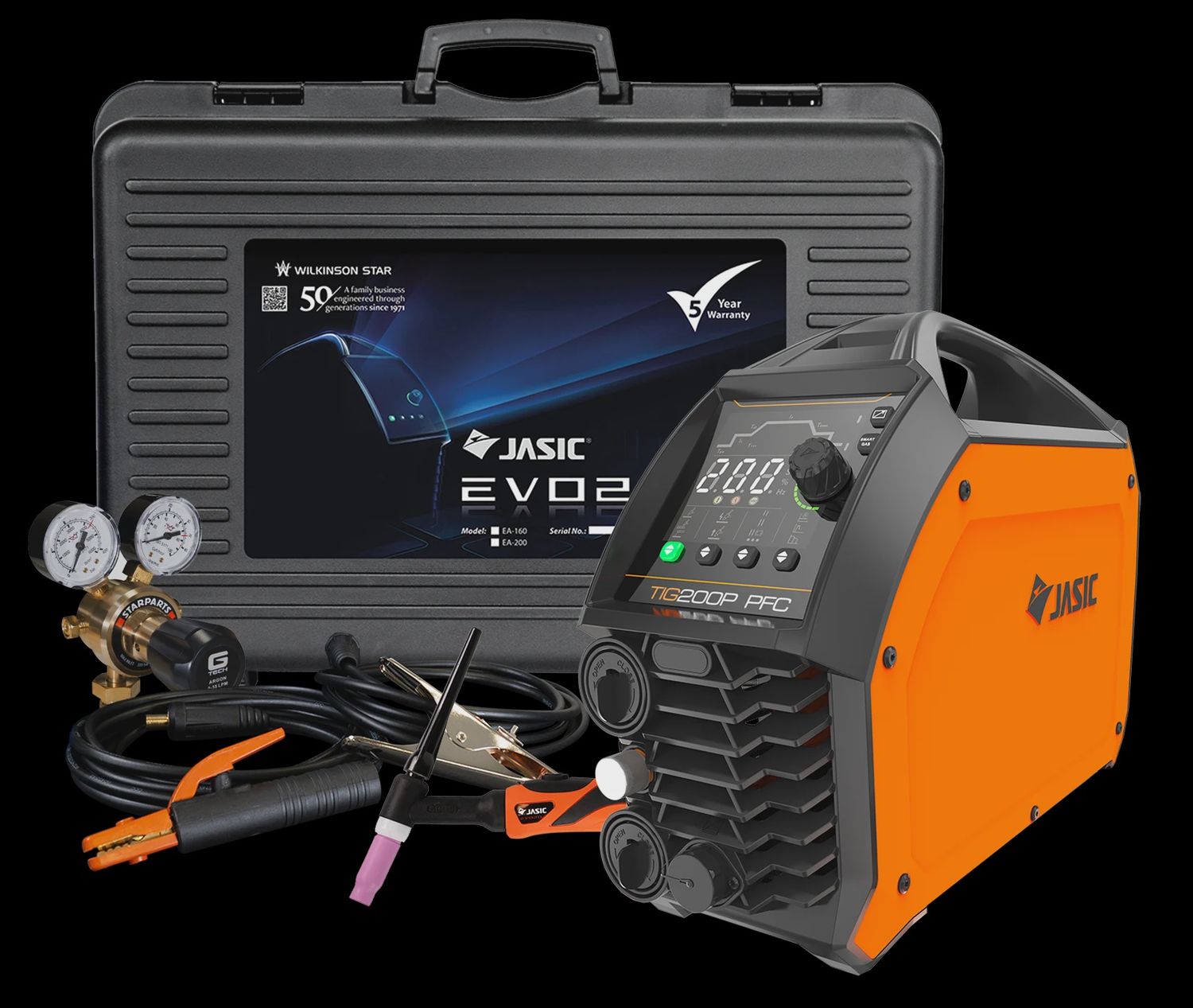 Jasic EVO TIG 200P DC PFC Pulse Inverter Package