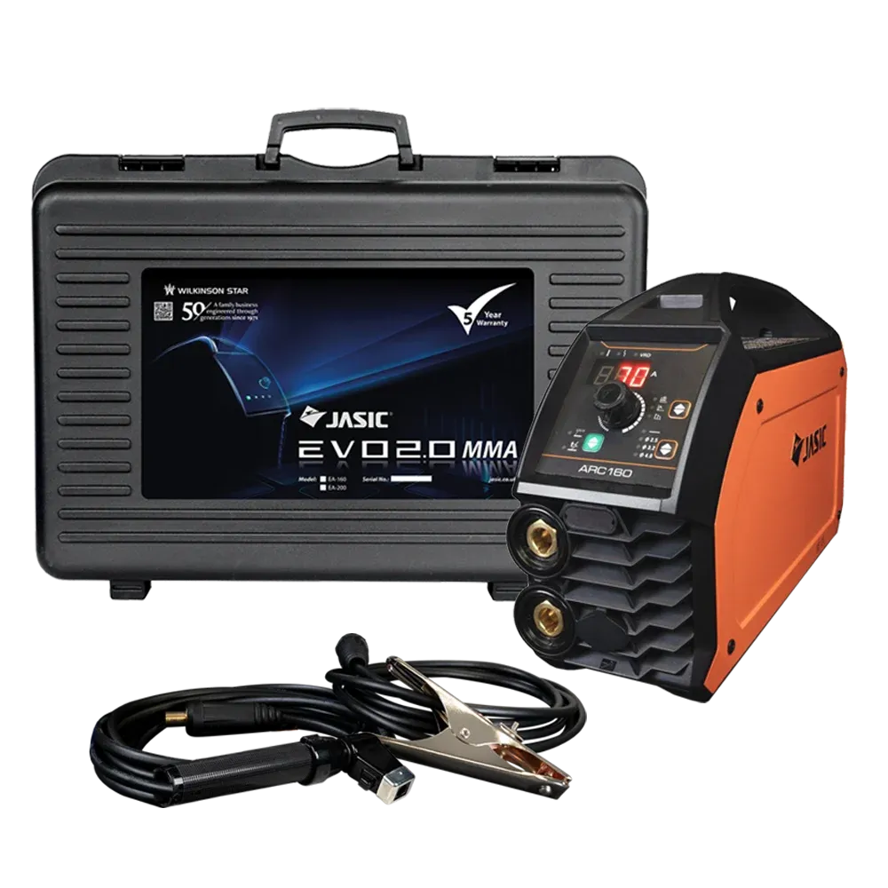 Jasic EVO Power Arc 180 c/w Case & Leads Jasic EVO Power Arc 180 c/w Case & Leads