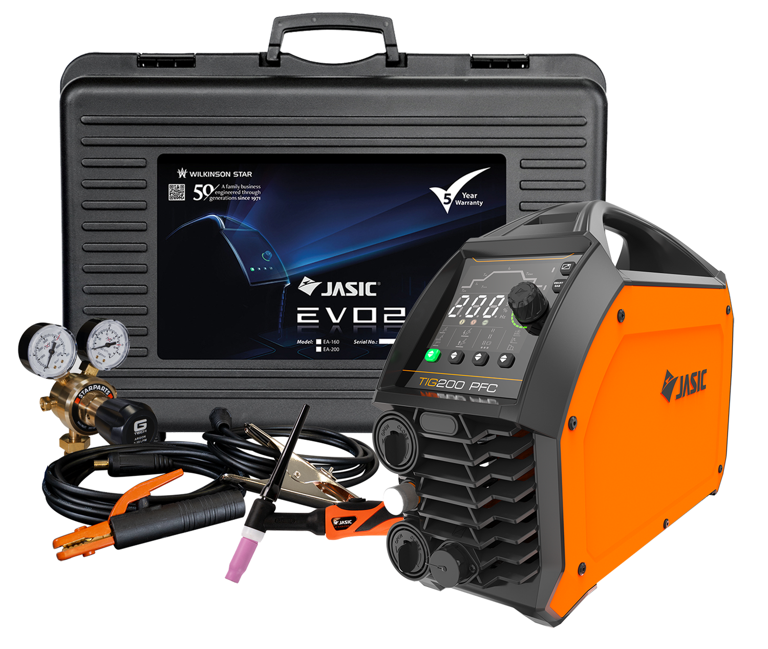 Jasic EVO TIG 200 DC PFC Inverter Package